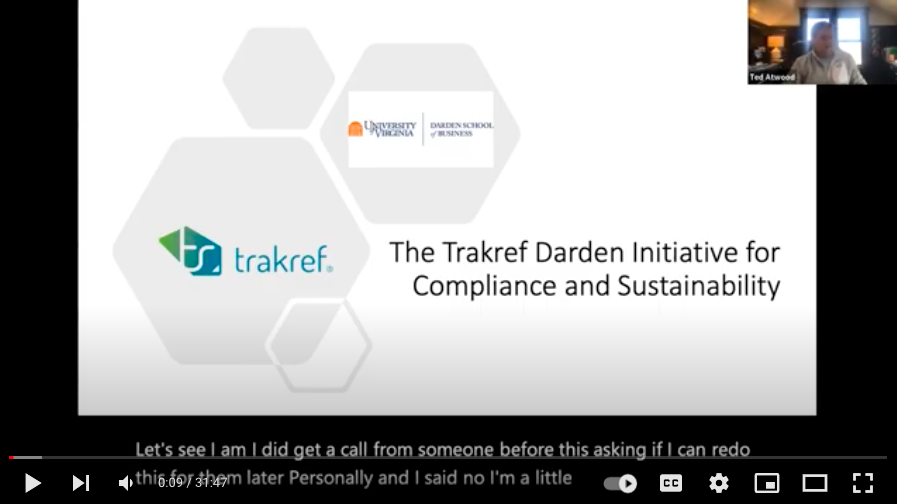 Launching the Trakref and Darden Research Initiative for Compliance and Sustainability
